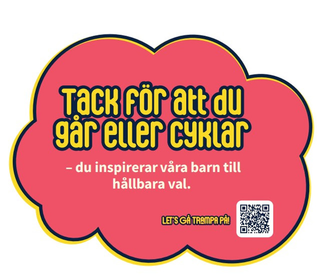 Lets gå – trampa på: förskola metallskyltarna