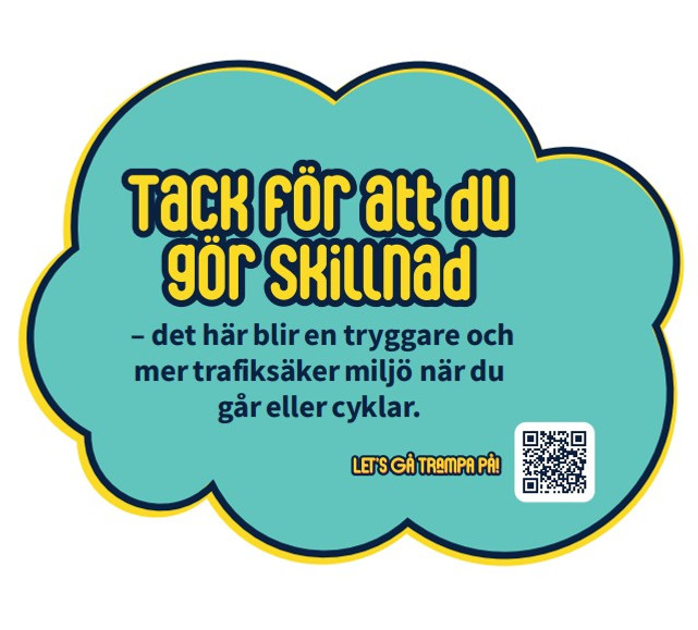 Lets gå – trampa på: förskola metallskyltarna