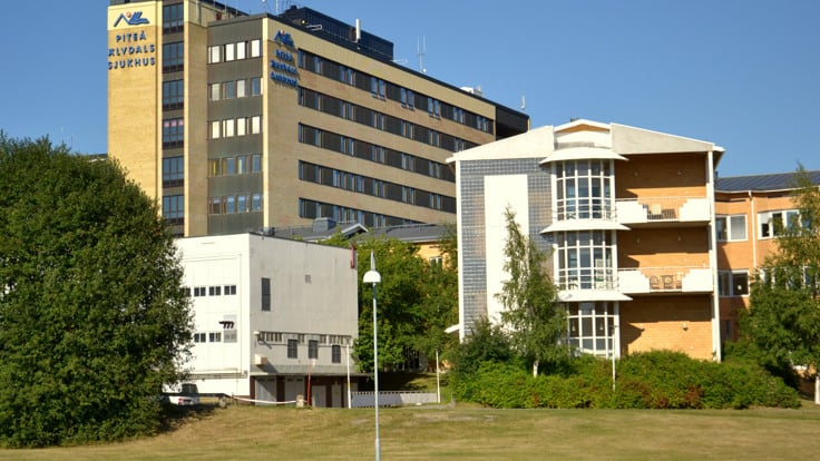 Bild på Piteå sjukhus.