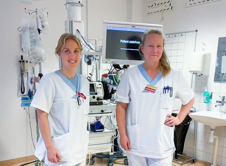 Anna Waern-Bugge och Tone Antonsson tittar in i kameran.