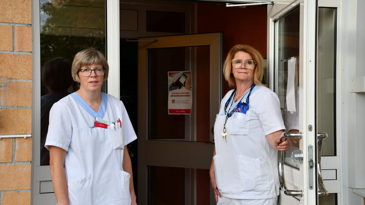 Sanne Hovmöller, överläkare och MLA och Susanne Hansson Frölander, enhetschef. 